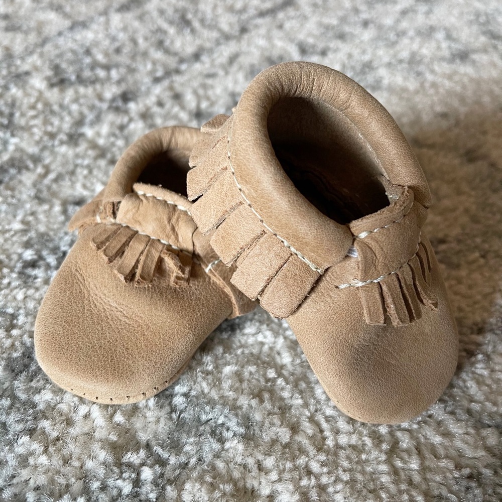 Freshly Picked Camel Baby Moccasins